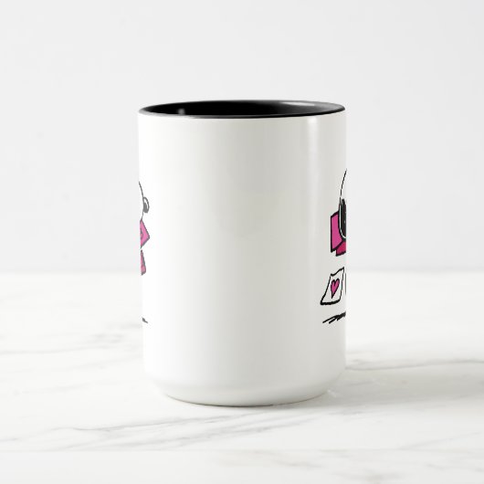 Mug cacahuètes | Saint Valentin | Snoopy Avec Valentin (Centre)