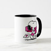 Mug cacahuètes | Saint Valentin | Snoopy Avec Valentin (Devant droit)