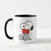 Mug cacahuètes | Saint Valentin | Snoopy Heart Hug (Gauche)