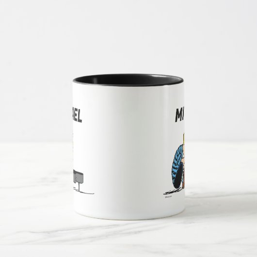 Mug cacahuètes | Schroeder | Ajouter Votre Nom (Centre)