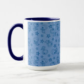 Mug cacahuètes | Snoopy Blue Space Astronaut Motif (Gauche)