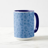 Mug cacahuètes | Snoopy Blue Space Astronaut Motif (Devant droit)