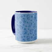 Mug cacahuètes | Snoopy Blue Space Astronaut Motif (Devant gauche)