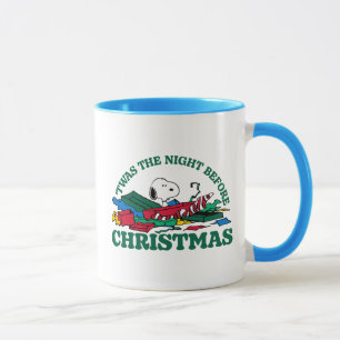 Mug cacahuètes Snoopy 'C'était la nuit avant Noël