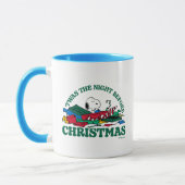 Mug cacahuètes | Snoopy 'C'était la nuit avant Noël (Gauche)