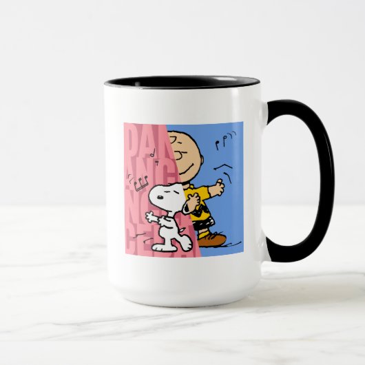 Mug cacahuètes | Snoopy & Charlie Danse Brown mi-mi-mi (Droite)