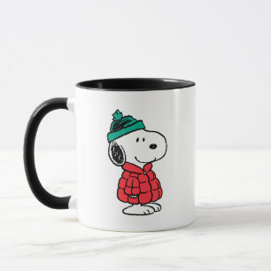 Mug cacahuètes Snoopy Chat d'hiver et Casquette