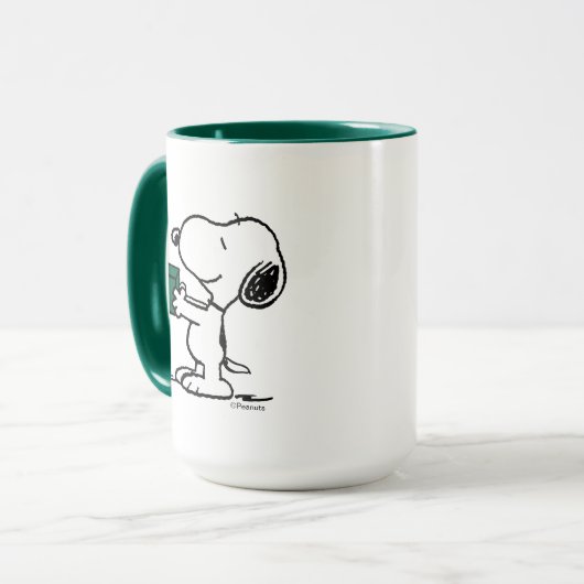 Mug cacahuètes | Snoopy Christmas Gift Giver (Devant gauche)