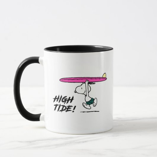 Mug cacahuètes | Snoopy Courir sur le Surf (Gauche)