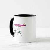 Mug cacahuètes | Snoopy Courir sur le Surf (Devant gauche)