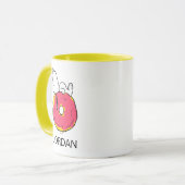 Mug cacahuètes | Snoopy Donut rose (Devant gauche)
