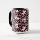 Mug cacahuètes | Snoopy Flower Vine Motif (Devant gauche)