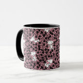 Mug cacahuètes | Snoopy Flower Vine Motif (Devant gauche)