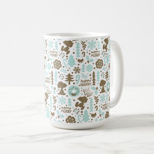 Mug cacahuètes | Snoopy Frosty Motif de Noël (Devant droit)