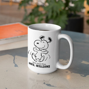 Mug cacahuètes Snoopy Grand Enseignant Personnalisé