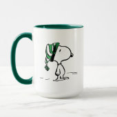Mug cacahuètes | Snoopy Green Casquette de neige (Gauche)