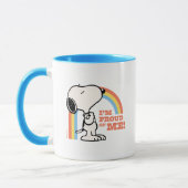Mug cacahuètes | Snoopy Je suis fier de moi (Gauche)