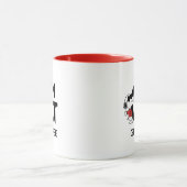 Mug cacahuètes | Snoopy "Joe Cool" | Nom et monogramme (Centre)
