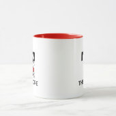 Mug cacahuètes | Snoopy "Joe Cool" | Nom et monogramme (Centre)