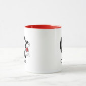 Mug cacahuètes | Snoopy "Joe Cool" | Nom et monogramme (Centre)