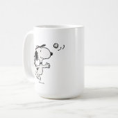 Mug cacahuètes | Snoopy Joue Au Tennis (Devant gauche)