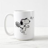 Mug cacahuètes | Snoopy Joue Au Tennis (Gauche)
