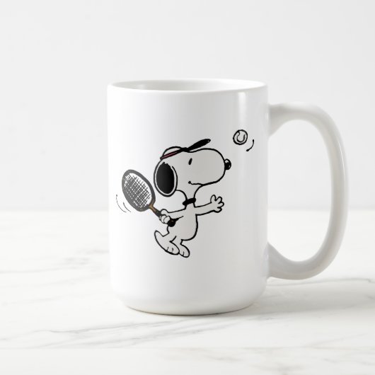 Mug cacahuètes | Snoopy Joue Au Tennis (Droite)