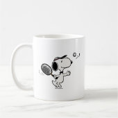 Mug cacahuètes | Snoopy Joue Au Tennis (Gauche)