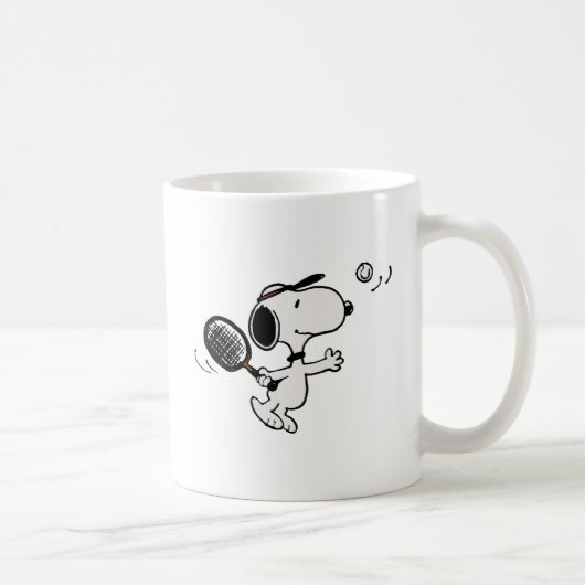 Mug cacahuètes | Snoopy Joue Au Tennis (Droite)
