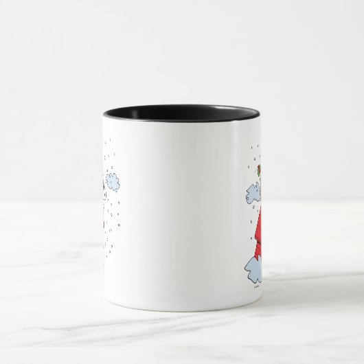 Mug cacahuètes | Snoopy l'As Volant à Noël (Centre)