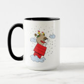 Mug cacahuètes | Snoopy l'As Volant à Noël (Gauche)