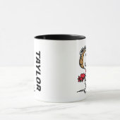 Mug cacahuètes | Snoopy L'As Volant | Ajouter Votre No (Centre)