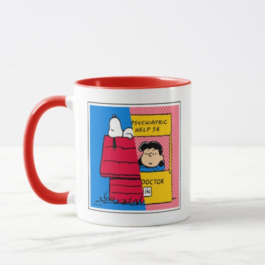 Mug cacahuètes | Snoopy & Lucy Half & Half (Gauche)