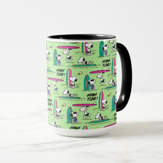 Mug cacahuètes | Snoopy Ocean High Tide Motif (Devant droit)