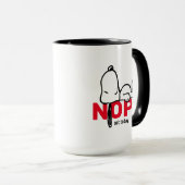 Mug cacahuètes | Snoopy Pas aujourd'hui (Devant droit)