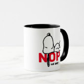 Mug cacahuètes | Snoopy Pas aujourd'hui (Devant droit)