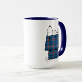 Mug cacahuètes | Snoopy Plaid Flannel Holiday Dog Hous (Devant droit)