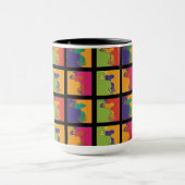 Mug cacahuètes | Snoopy Pop Art Moderne (Centre)