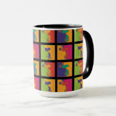 Mug cacahuètes | Snoopy Pop Art Moderne (Devant droit)