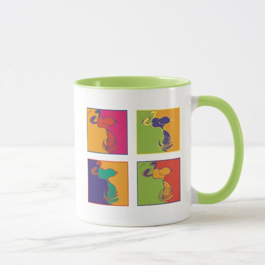 Mug cacahuètes | Snoopy Pop Art Moderne (Droite)