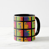 Mug cacahuètes | Snoopy Pop Art Moderne (Devant droit)