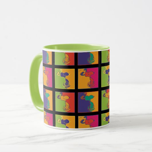 Mug cacahuètes | Snoopy Pop Art Moderne (Devant gauche)