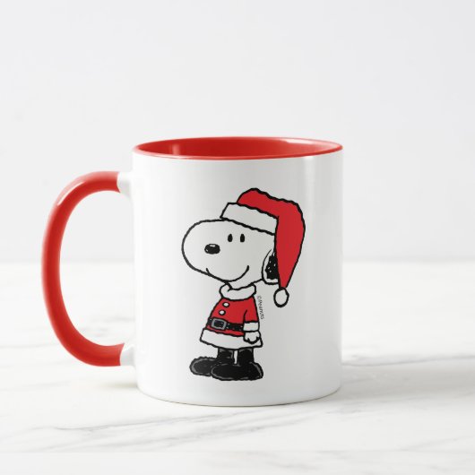 Mug cacahuètes | Snoopy Santa Claus (Gauche)