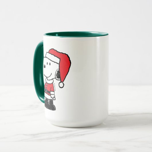 Mug cacahuètes | Snoopy Santa Claus (Devant gauche)