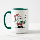 Mug cacahuètes | Snoopy Santa Claus Accordian (Gauche)