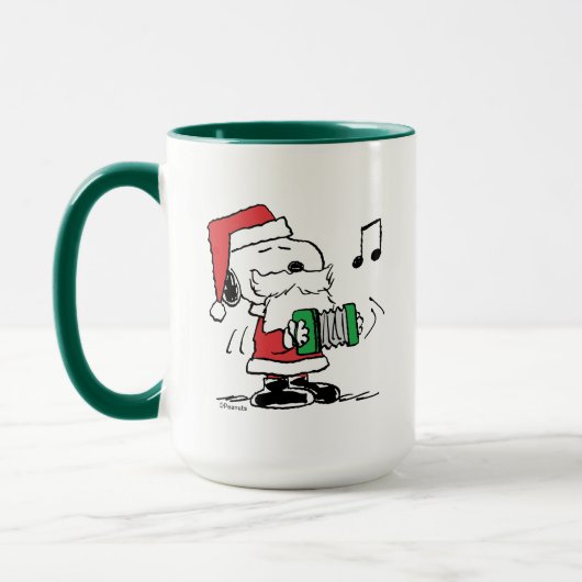 Mug cacahuètes | Snoopy Santa Claus Accordian (Gauche)