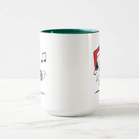 Mug cacahuètes | Snoopy Santa Claus Accordian (Centre)