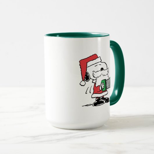 Mug cacahuètes | Snoopy Santa Claus Accordian (Devant droit)