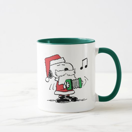 Mug cacahuètes | Snoopy Santa Claus Accordian (Droite)