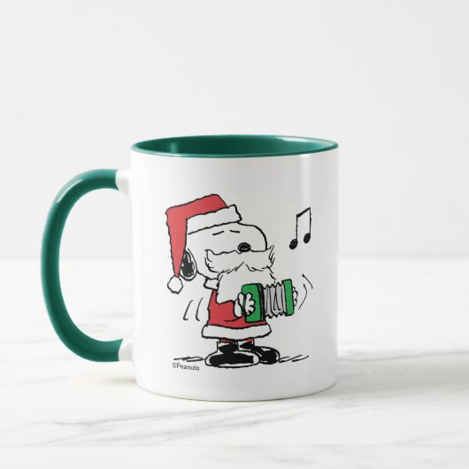 Mug cacahuètes | Snoopy Santa Claus Accordian (Gauche)